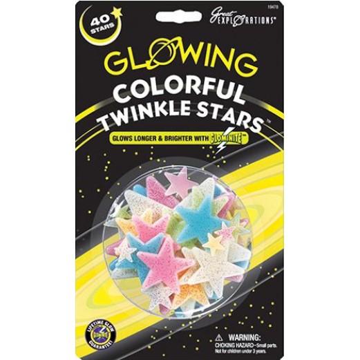 Glowing Colorful Twinkle Stars